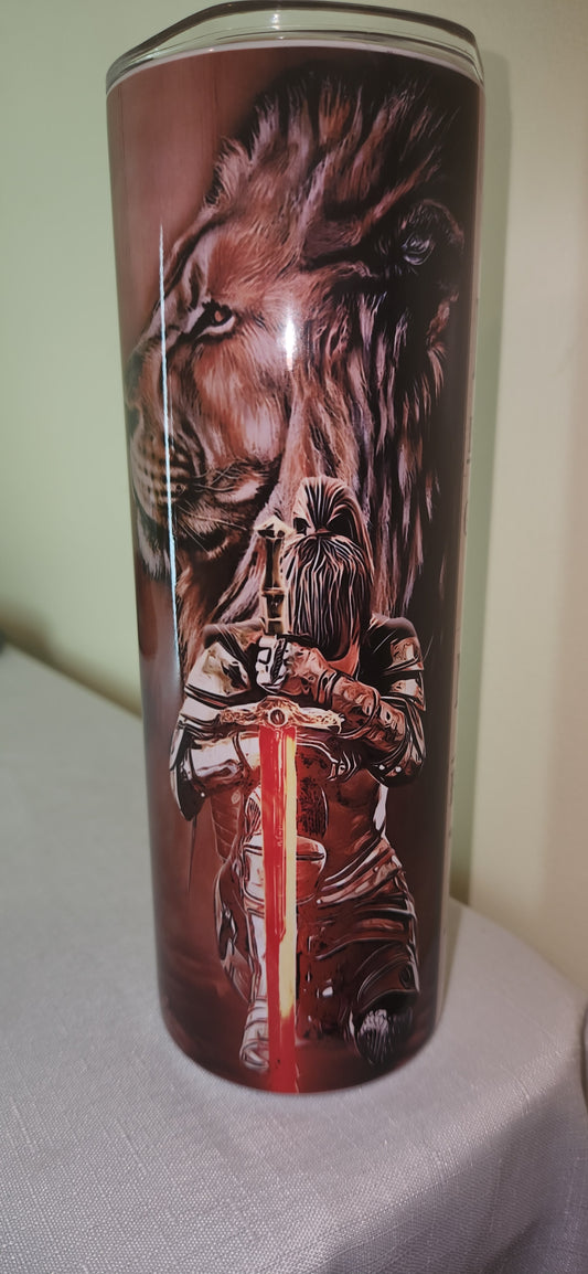 20oz Tumbler Warrior- Daughter of God